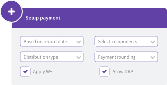 Payment setup