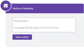 Notice of meeting email