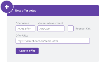 Setup options