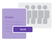 Illustration of sending bulk invoices